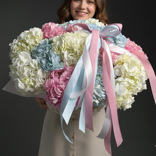 20 Mix Hydrangea Basket