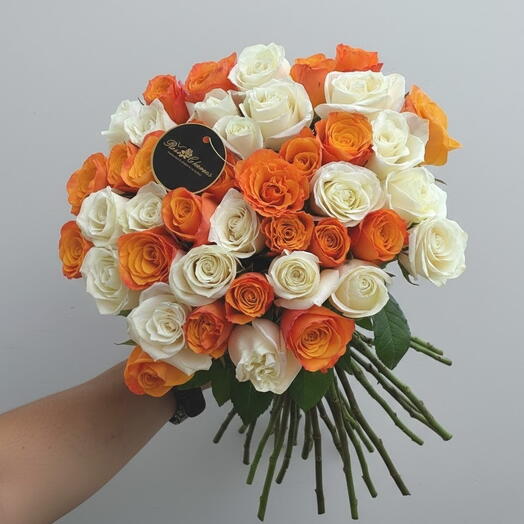 101 роза «Лучезарная Гармония»