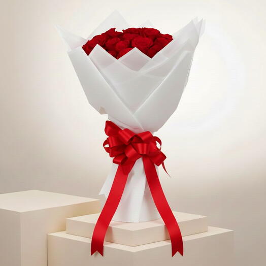 Ramo premium de rosas rojas
