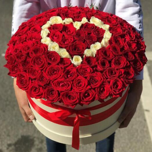 101 Red Rose Flower Box-710