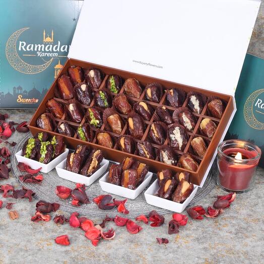 Ramadan Stuffed Dates By Sweecho 32 Pcs Green
