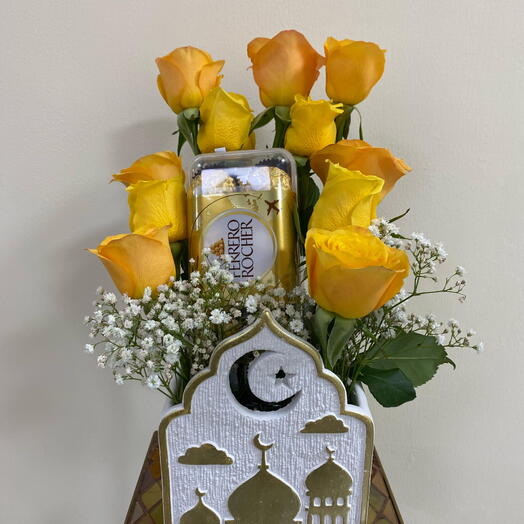 Ramadan blessings with Yellow Roses