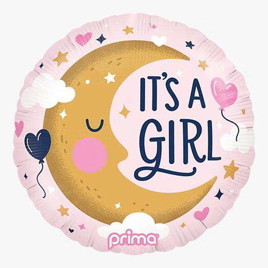 Round It's A Girl Moon 6182