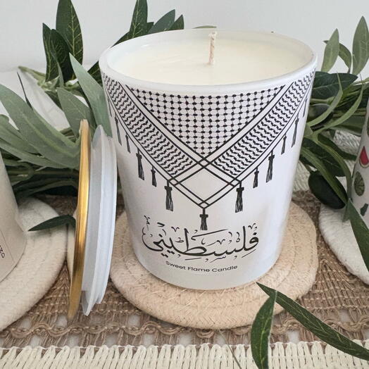"Falasteeny" (Palestinian) Flame Candle