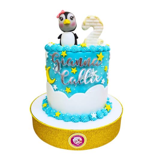 Сафари-джунгли: животные - пингвиний торт 11