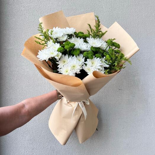 Ramo mixto de crisantemos