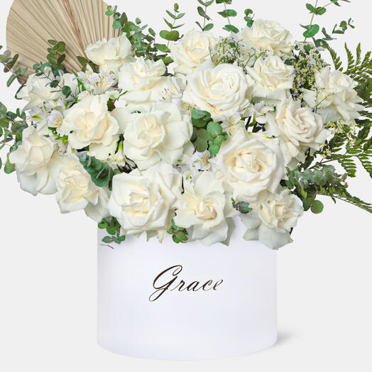 Révérence blanche en boîte extra-large