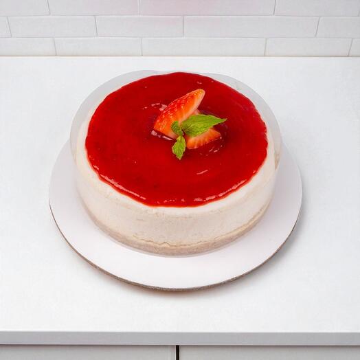 Клубничный чизкейк в стиле Нью-Йорка – 4,5 дюйма
