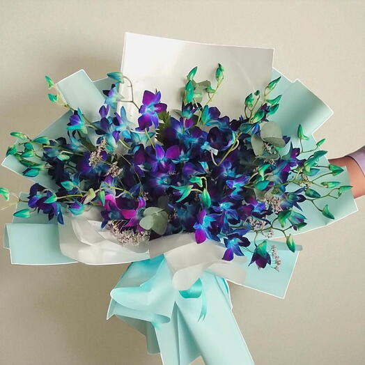 Blue Orchids Bouquet :