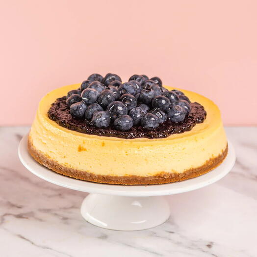 Blueberry Binge Cheesecake | Classic New York Cheesecake with Fresh Blueberries