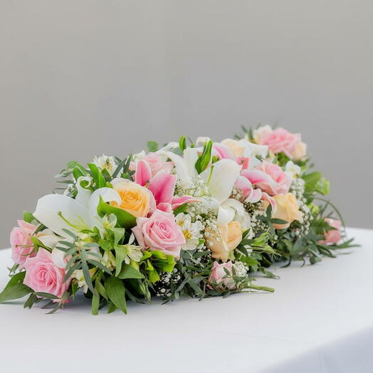 Abonnement (hebdomadaire, mensuel) - Centre de table Serenity Bloom