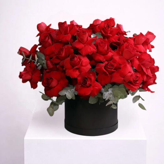 89 Red Classic Rose Valentine s Box