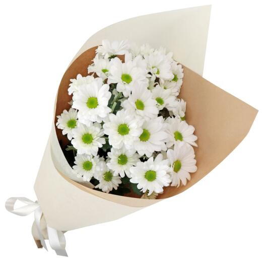 Bouquet de chrysanthèmes blancs