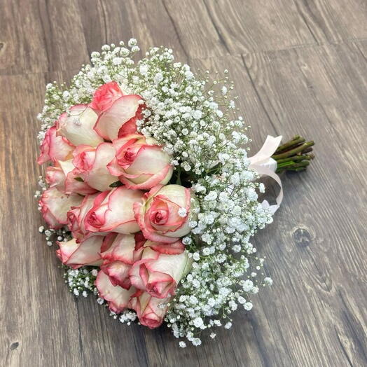 Bouquet de 10 roses roses Zenith