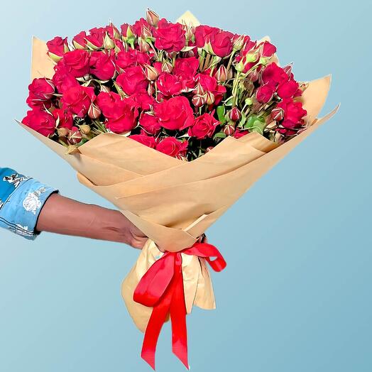 Red Baby Rose arrangements-511