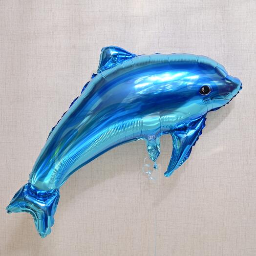 Blue Dolphin Foil Balloon  6801