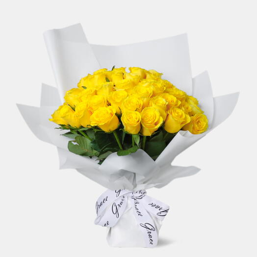 Yellow Roses Large Bouquet