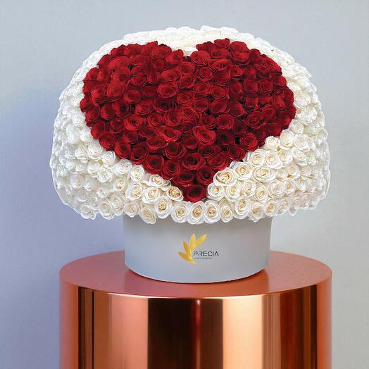 Signature Heart 300 Rose Box