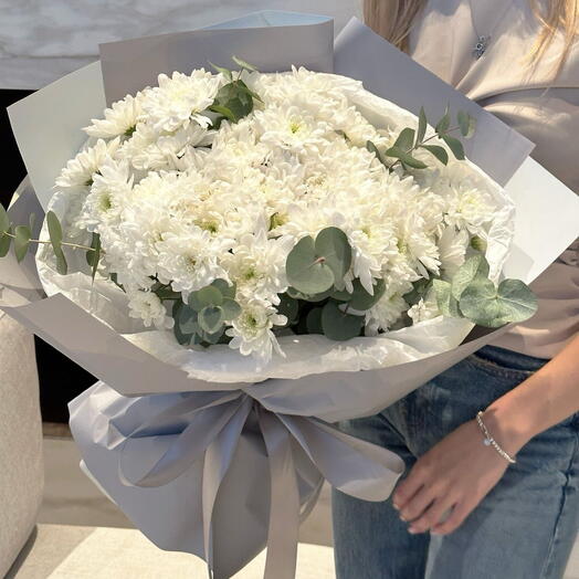 Белый элегантный букет - Большой