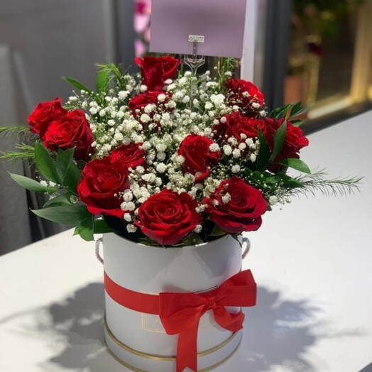 Caja de regalo especial de rosas