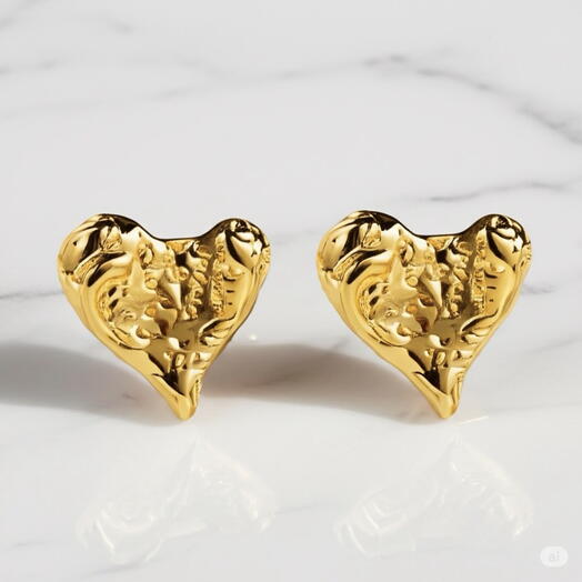 18K gold plated - my heart