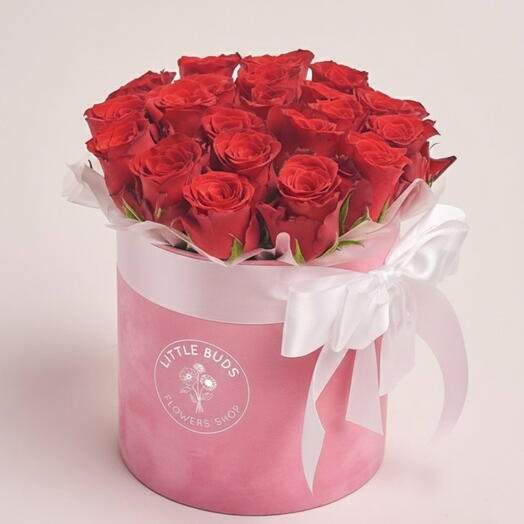 19 Red Roses Box Arrangement