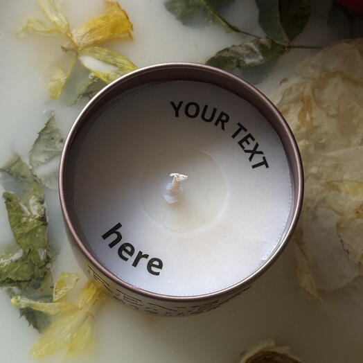 Your custom secret message candle
