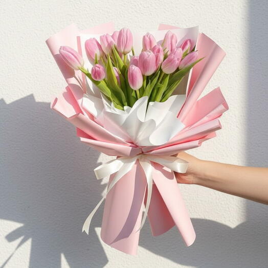 Tender Vows 21 Pink Tulips