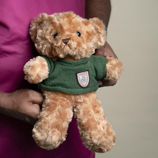 30cm - Cute Green Sweater Teddy Bear Doll 7340
