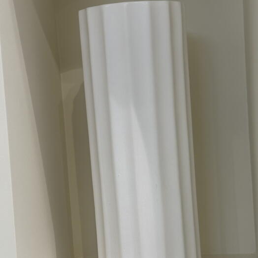 Minimalistic white vase
