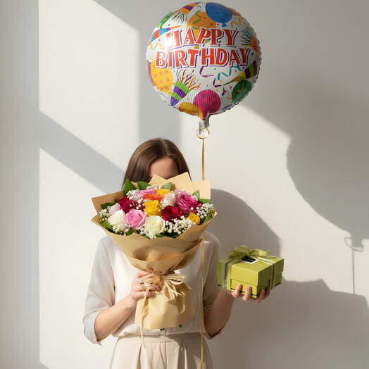 Цветочный сюрприз на день рождения