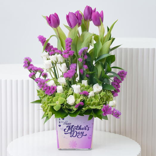 Ваза Лавандовая Грация ко Дню матери