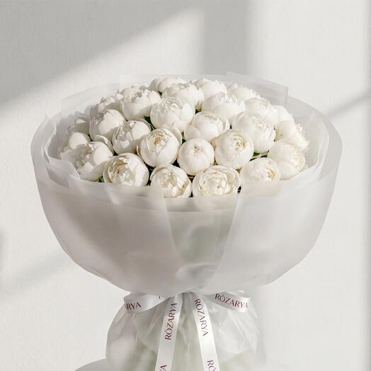 Pristine Peony Cloud: The Ivory Peony Masterpiece