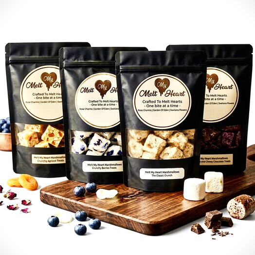 مجموعة مارشميلو فاخرة Melt My Heart - طقم هدايا بـ4 نكهات جورميه - دبي