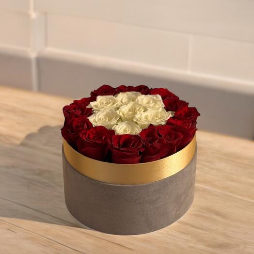 Caja de flores Crimson Grace