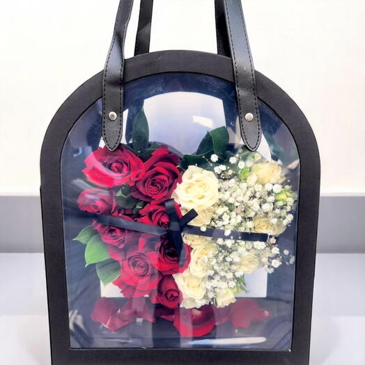 Roses in bag