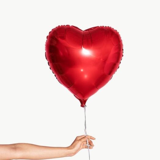 Heart red balloon