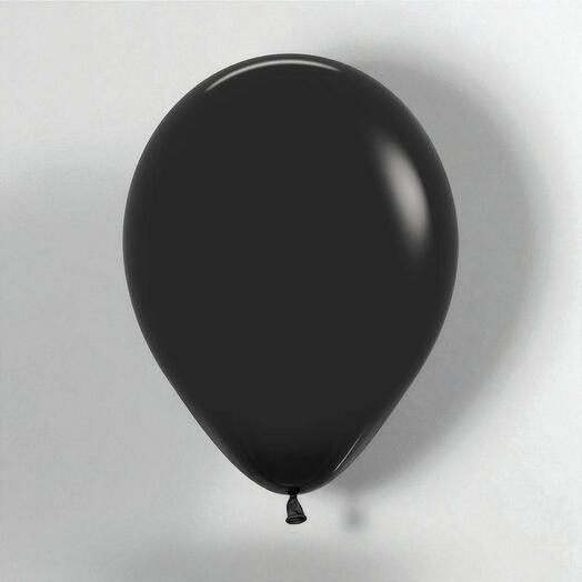 Черный воздушный шар одна штука
