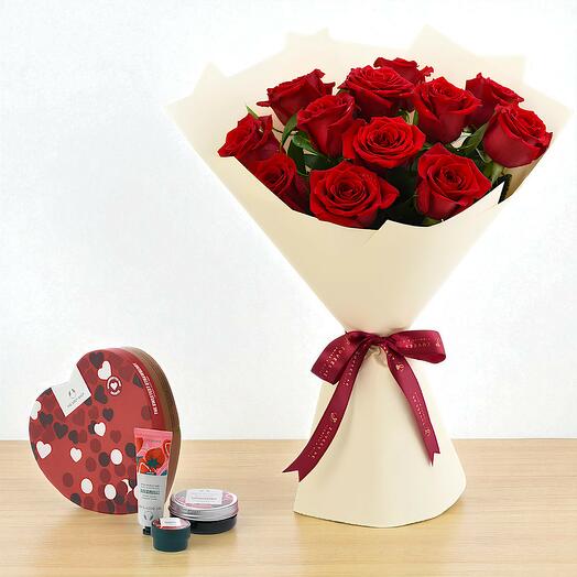 Amor Eterno Rosas Rojas   Regalo Corazón De Fresa