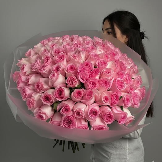 101 Pink Rose Bouquet - Elegance