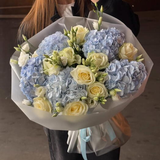 Blue Hydrangea Bouquet