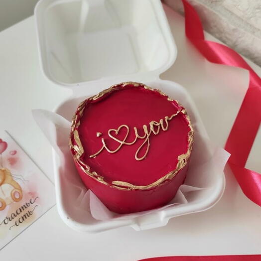 Премиальный бенто-торт Я люблю тебя