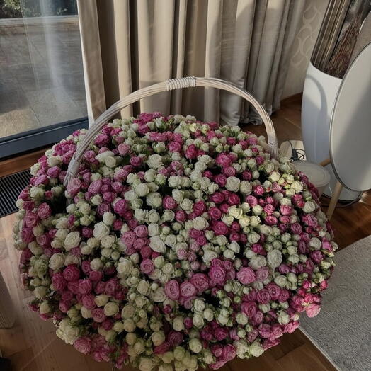 Basket of Baby roses