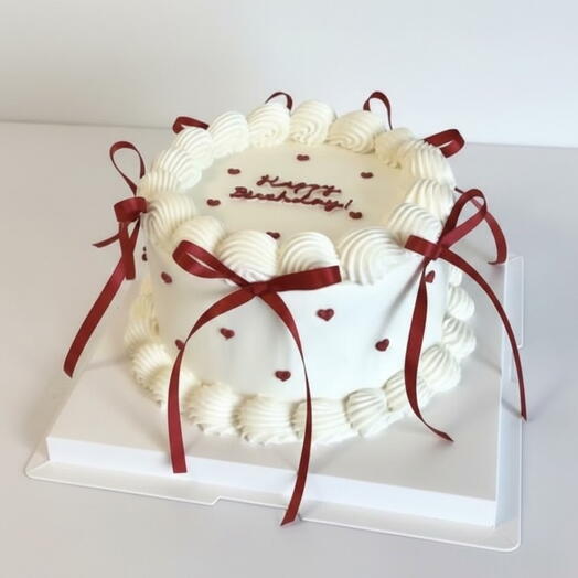 Алый бархат – фирменный торт с лентой