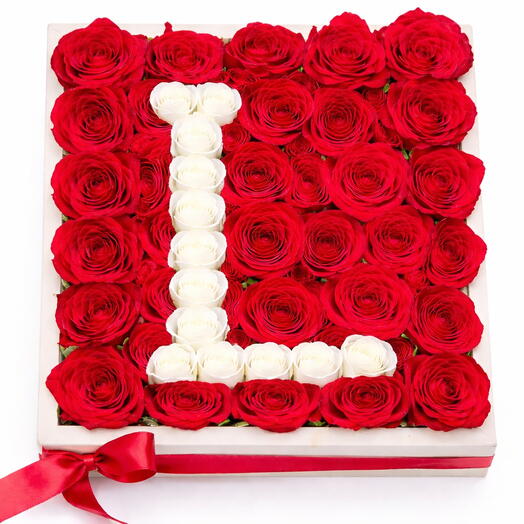 Фирменная роза буква L