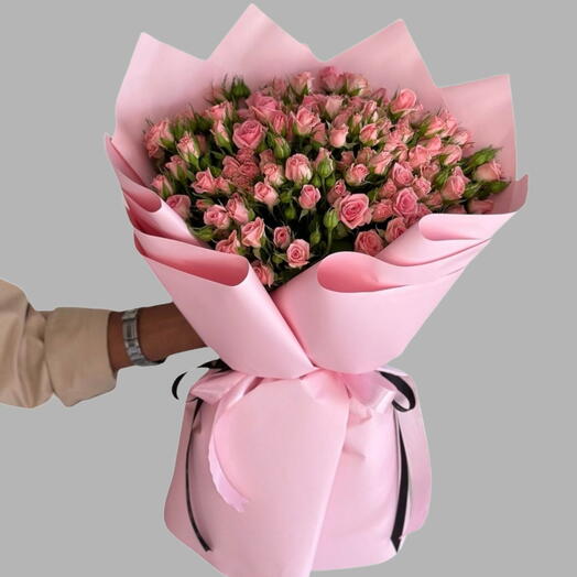 99 Shay Bloom_ Pink Spray Rose Bouquet For Birthday Anniversary or mother s day