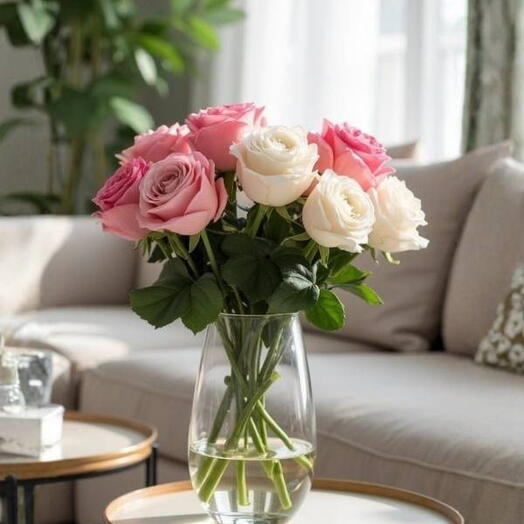 Ваза с вечной розой