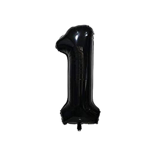 Black number 1 balloon