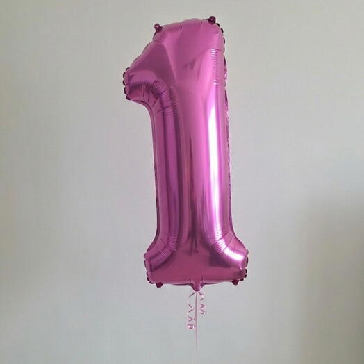 Number 1 Pink Helium Balloon 40 Inch – Giant Party Balloon | Abu Dhabi Delivery