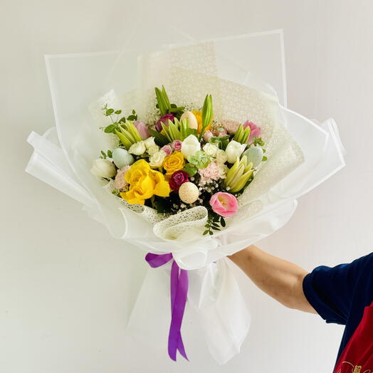 Элегантный пасхальный букет — специальное предложение